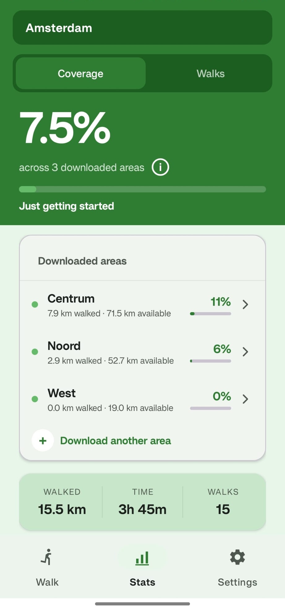 Big cities divided into regions